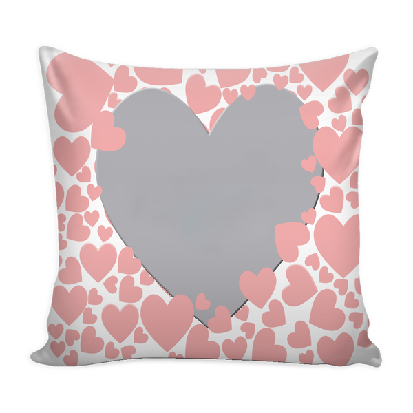 D)Personalize - Heart Frame Pillow/Cover