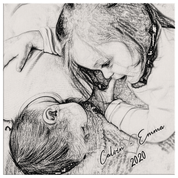 Personalize a sketched Photo Print