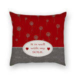 C)Personalize - It is well in my soul -Pillow/Cover