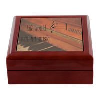 Piano Music Keepsake Box