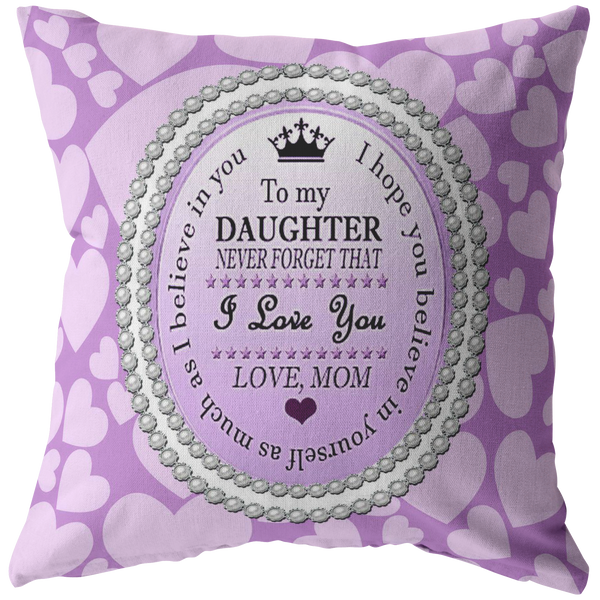 Daughter - Purple Pillow